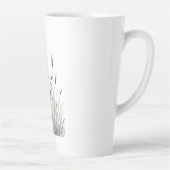 Grasshopper & Wild Grass Ink Art Coffee Mug (Droite)