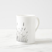 Grasshopper & Wild Grass Ink Art Coffee Mug (Devant droit)