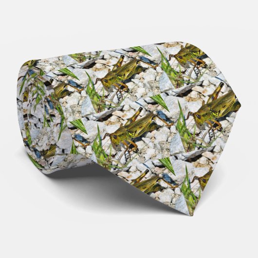 Grasshopping Insect Stropdas (Opgerold)