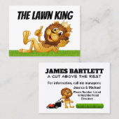 Grassnijden voor persoonlijk gebruik visitekaartje (Voorkant / Achterkant)