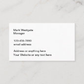 Grassproeier en irrigatie visitekaartje (Achterkant)