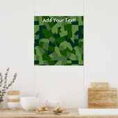 Grassy Camo Poster (Keuken)