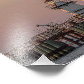 Grassy Island Lighthouse Range Green Bay, WI Foto Afdruk (Hoek)