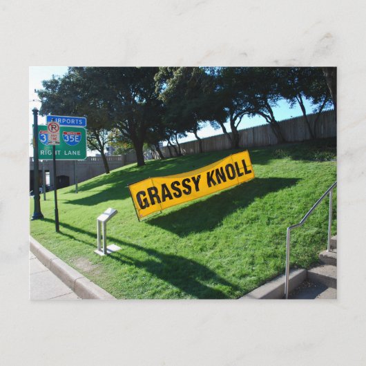 Grassy Knoll in Dealey Plaza Briefkaart (Voorkant)