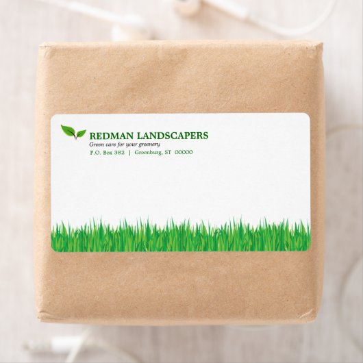 Grassy Landscape Shipping Label (Insitu)
