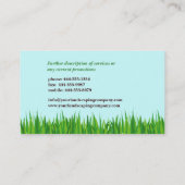 Grassy Landscape Visitekaartje (Achterkant)