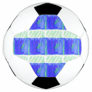grasveld blauw groen Voetbal