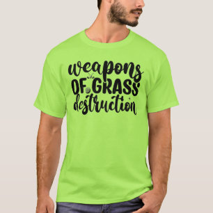 Grasvernietigingswapens; golftypografie t-shirt