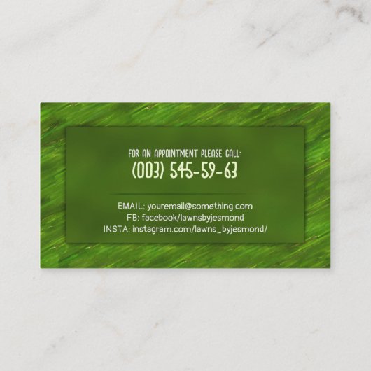 Grasverzorging en landschapsarchitectuur - waterve visitekaartje (Achterkant)