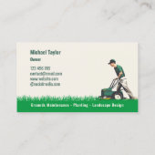 grasverzorging maaier landschap tuinieren visitekaartje (Achterkant)