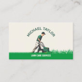 grasverzorging maaier landschap tuinieren visitekaartje (Voorkant)