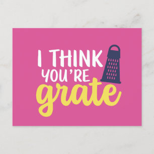 Grate Cute Cheese Pun Funny Valentijnsdag Briefkaart
