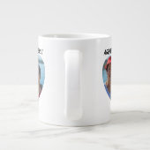 Grateful Agradecida tweetalig Moederdag hart Extra Grote Beker (Achterkant)