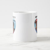 Grateful Agradecida tweetalig Moederdag hart Extra Grote Beker (Voorkant)