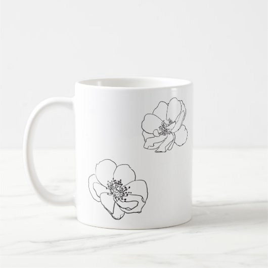 Grateful and Beautity Rose Mug (Gauche)