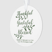 Grateful Bienheureux vert foncé script moderne (devant)