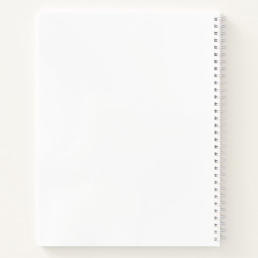 Grateful black white custom script text schattig notitieboek (Achterkant)