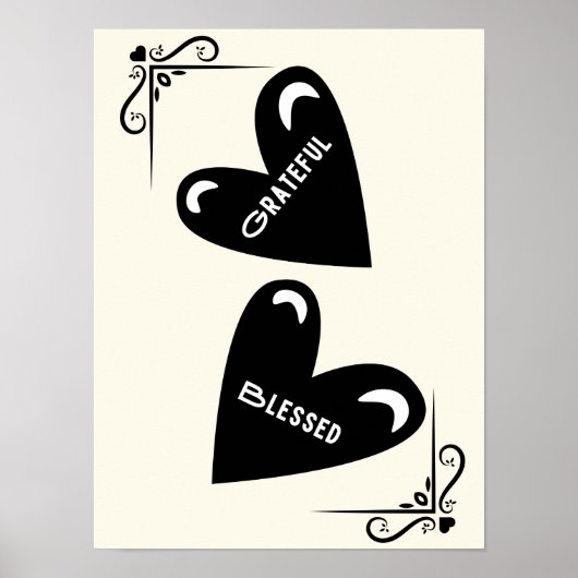 Grateful - Blessed Poster (Voorkant)