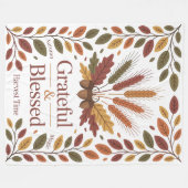 Grateful & blessed stylish Blanket New Home Fleece Deken (Voorkant (Horizontaal))