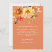 Grateful, bon thanksgiving photo carte de voeux (Dos)