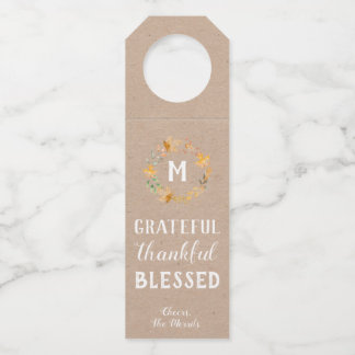 Grateful Bottle Hanger Labels