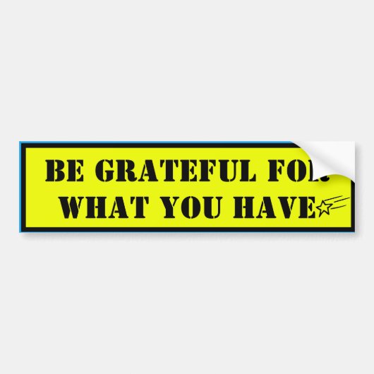 Grateful Bumpersticker (Voorkant)