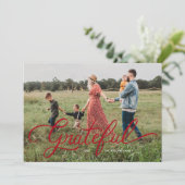 Grateful Carte photo de vacances (Debout devant)