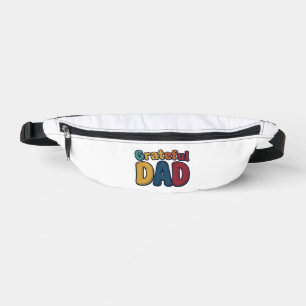 Grateful Dad Retro Bubble Letter T-shirt ontwerp_1 Heuptasje
