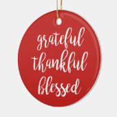 GRATEFUL, DANKFUL, BLESSEN KERAMISCH ORNAMENT (Links)