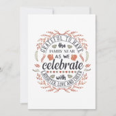 Grateful Family Celebrate Thanksgiving carte (Devant)