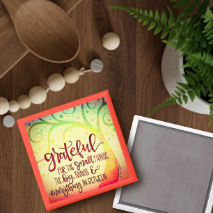 'Grateful for Alles' Inspiron Magnet Magneet