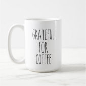 Grateful for Coffee Dunn Geïnspireerde Mok (Links)
