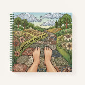 Grateful For Every Step Personalized Notebook Notitieboek (Voorkant)