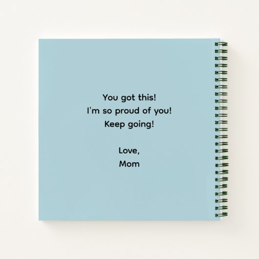 Grateful For Every Step Personalized Notebook Notitieboek (Achterkant)