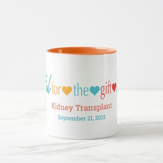 Grateful for the Gift  Transplant Mok (Midden)