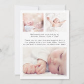 Grateful Foto's Birth Announance Aankondiging (Achterkant)