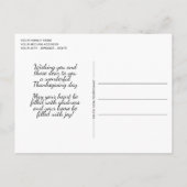 Grateful Gezegend Geven Bedankt Schattigee Vakanti Briefkaart (Achterkant)