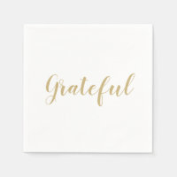 Grateful gouden script schattig Thanksgiving papie