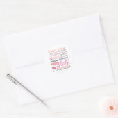 Grateful hands ronde sticker (Envelop)