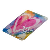 Grateful Happy Heart Magnet art par Pedie Wolfond (Côté Gauche)