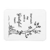 Grateful Heart Card Magneet (Horizontaal)