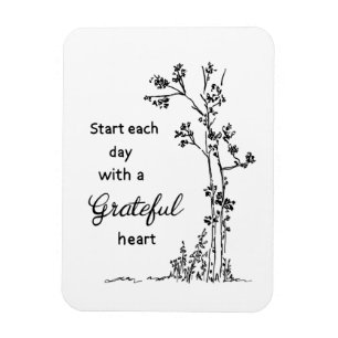 Grateful Heart Card Magneet