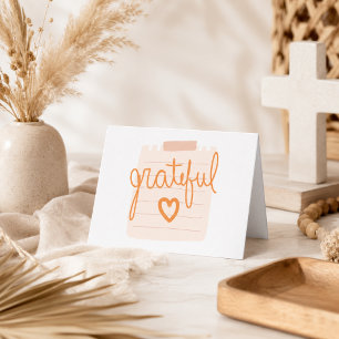 Grateful Heart Christian Carte de remerciements