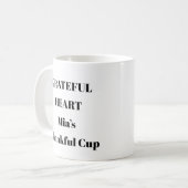Grateful Heart Daily Affirmation Mug (Devant gauche)