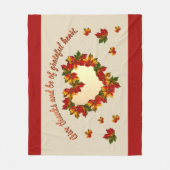 Grateful Heart Fleece Blanket Deken (Voorkant)