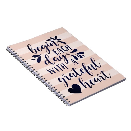Grateful Heart | Grafiek met handschrift Notitieboek (Rechterzijde)