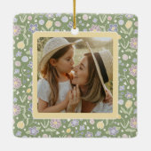 Grateful Heart Joyful Life Photo Ceramic Ornament (Achterkant)