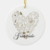 Grateful Heart Keramisch Ornament (Voorkant)