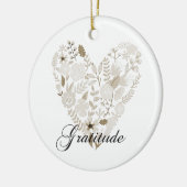 Grateful Heart Keramisch Ornament (Links)