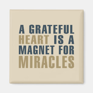 Grateful Heart Magnet for Miracles   Magneet